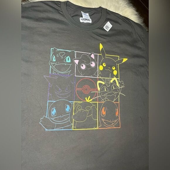Pokemon grey graphic short sleeved tee sz 3X - Picture 2 of 6